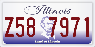 IL license plate Z587971