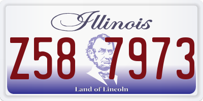 IL license plate Z587973