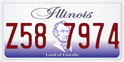 IL license plate Z587974