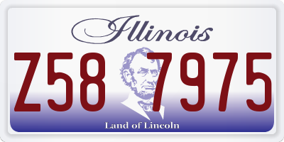 IL license plate Z587975