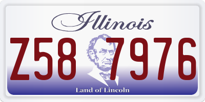 IL license plate Z587976