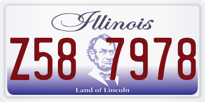IL license plate Z587978