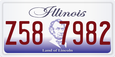IL license plate Z587982
