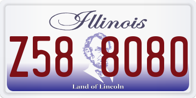 IL license plate Z588080