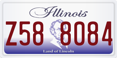 IL license plate Z588084
