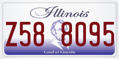 IL license plate Z588095