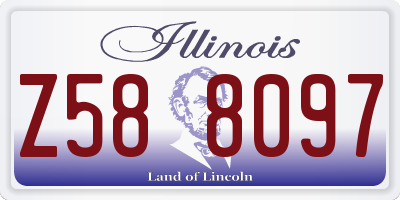 IL license plate Z588097