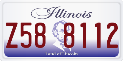 IL license plate Z588112