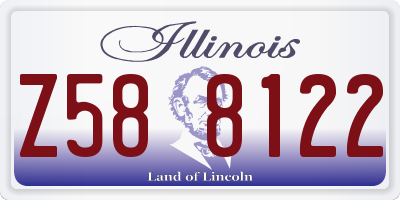 IL license plate Z588122