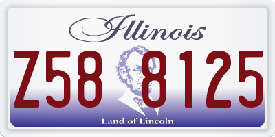 IL license plate Z588125