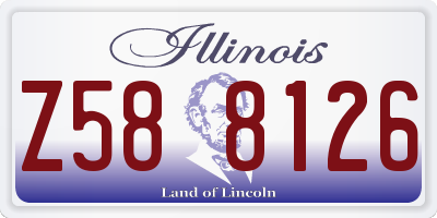 IL license plate Z588126