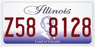 IL license plate Z588128