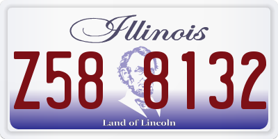 IL license plate Z588132