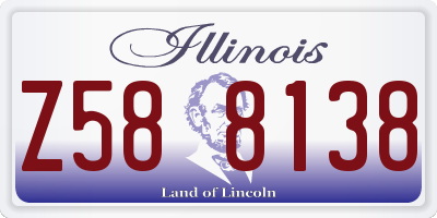 IL license plate Z588138