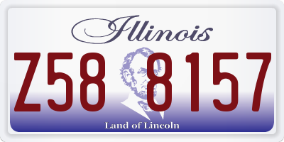 IL license plate Z588157