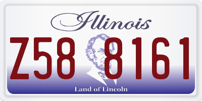 IL license plate Z588161