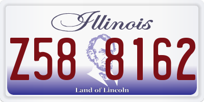 IL license plate Z588162