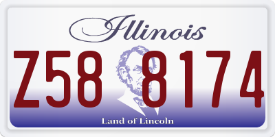 IL license plate Z588174