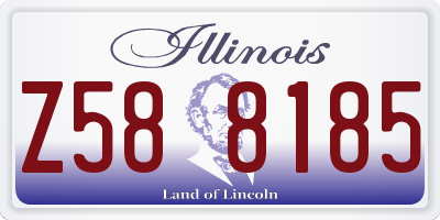 IL license plate Z588185