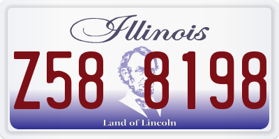 IL license plate Z588198