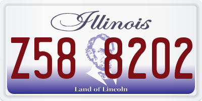 IL license plate Z588202