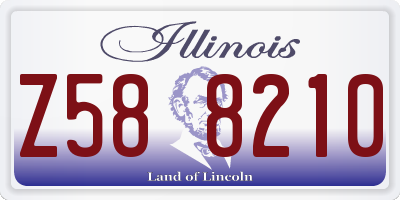 IL license plate Z588210