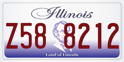 IL license plate Z588212