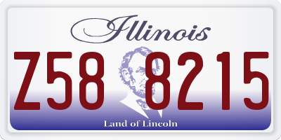 IL license plate Z588215
