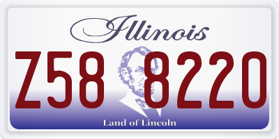IL license plate Z588220