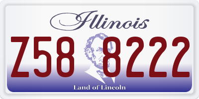 IL license plate Z588222