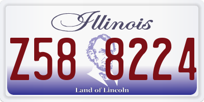 IL license plate Z588224
