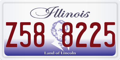IL license plate Z588225