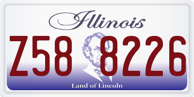 IL license plate Z588226