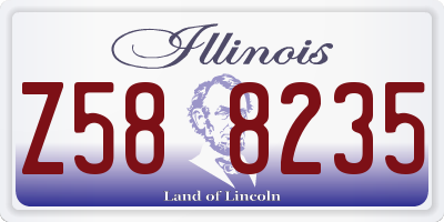 IL license plate Z588235