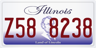 IL license plate Z588238