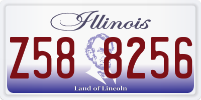 IL license plate Z588256