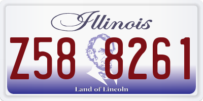 IL license plate Z588261