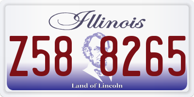IL license plate Z588265