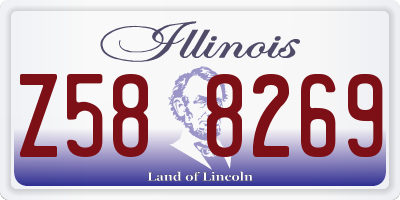 IL license plate Z588269