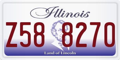 IL license plate Z588270