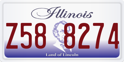 IL license plate Z588274