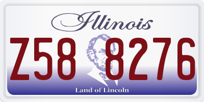 IL license plate Z588276