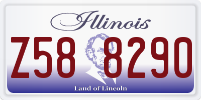 IL license plate Z588290