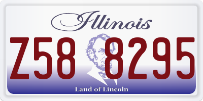 IL license plate Z588295