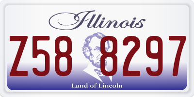 IL license plate Z588297