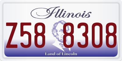 IL license plate Z588308