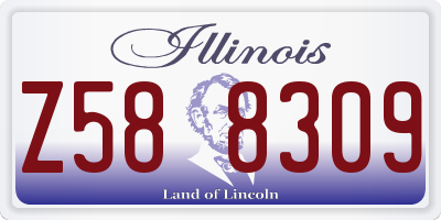 IL license plate Z588309