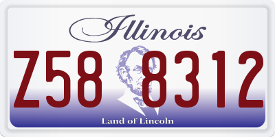 IL license plate Z588312