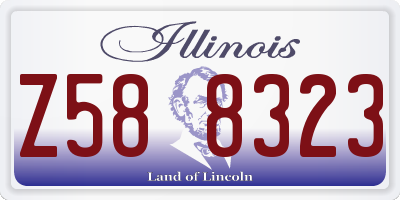 IL license plate Z588323