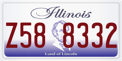 IL license plate Z588332